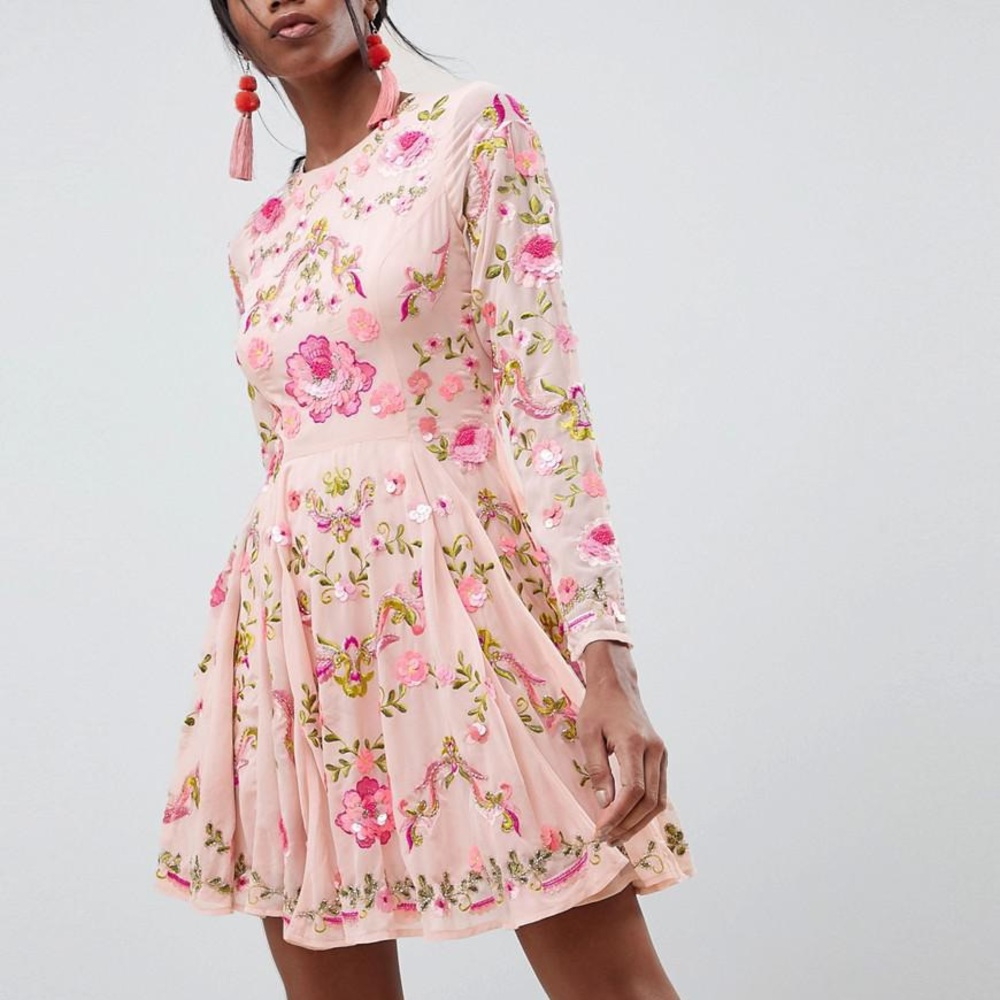 ASOS Embellished Floral Dress